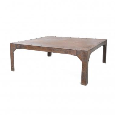Metal Rivet Table Metal Coffee Table with Rivets - South of Market